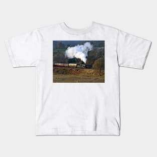 GWR steam loco Erlestoke Manor Kids T-Shirt